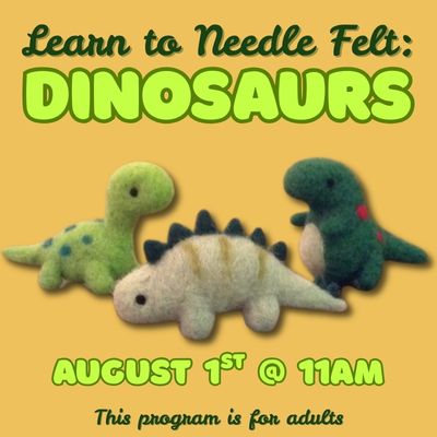 Needle Felting Dinosaurs