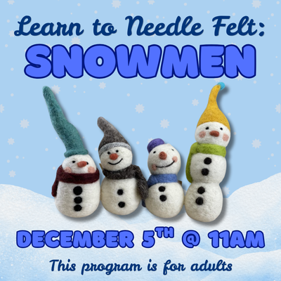 Needle Felting Snowmen