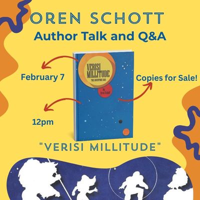 Oren Schott Author Talk