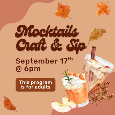 September Mocktails Craft & Sip